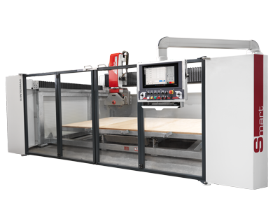 Smart 625 is the 5-axis CNC bridge saw for cutting and shaping marble, granite, synthetic stones and ceramic materials automatically or manually. SMART 625